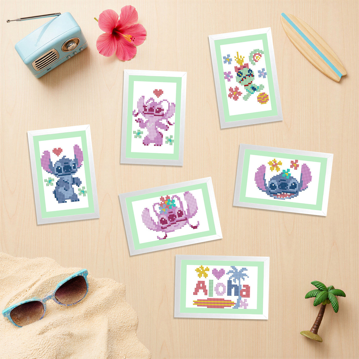 Diamond Painting Stitch™ - Mini Dazzles™ 4" x 6" (10.2cm x 15.2cm) / Square With 13 Colors Including 13 Fairy Dust Diamonds / 3,867