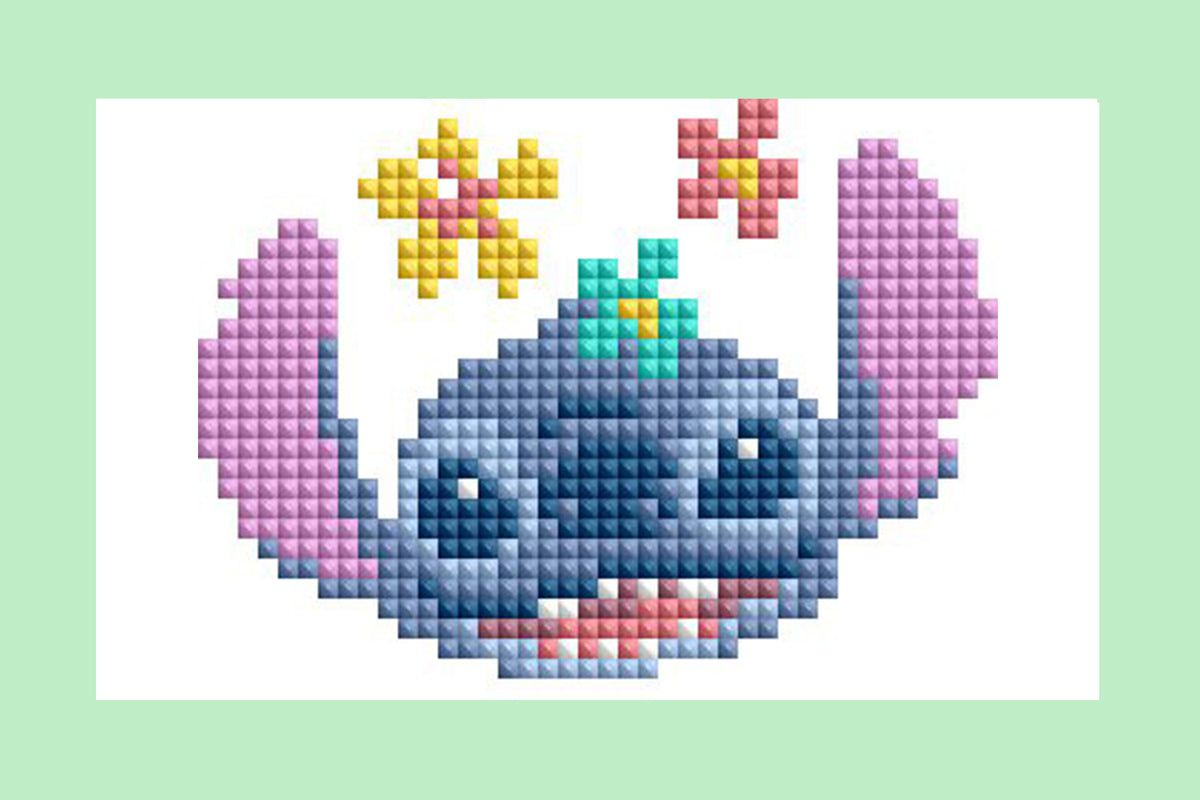 Diamond Painting Stitch™ - Mini Dazzles™ 4" x 6" (10.2cm x 15.2cm) / Square With 13 Colors Including 13 Fairy Dust Diamonds / 3,867