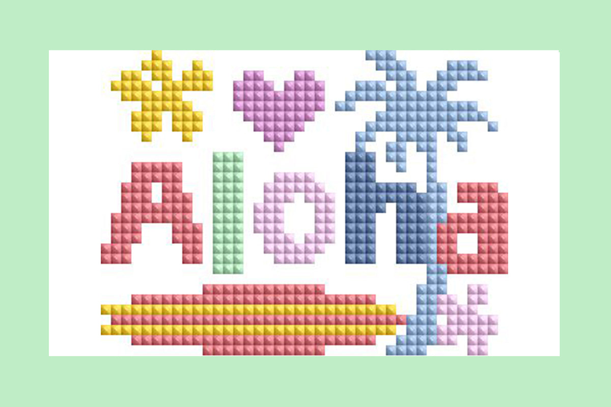 Diamond Painting Stitch™ - Mini Dazzles™ 4" x 6" (10.2cm x 15.2cm) / Square With 13 Colors Including 13 Fairy Dust Diamonds / 3,867