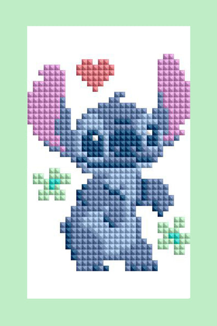 Diamond Painting Stitch™ - Mini Dazzles™ 4" x 6" (10.2cm x 15.2cm) / Square With 13 Colors Including 13 Fairy Dust Diamonds / 3,867