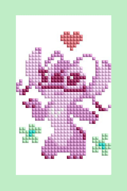 Diamond Painting Stitch™ - Mini Dazzles™ 4" x 6" (10.2cm x 15.2cm) / Square With 13 Colors Including 13 Fairy Dust Diamonds / 3,867