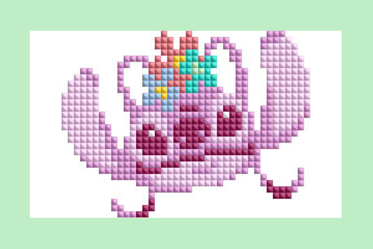 Diamond Painting Stitch™ - Mini Dazzles™ 4" x 6" (10.2cm x 15.2cm) / Square With 13 Colors Including 13 Fairy Dust Diamonds / 3,867