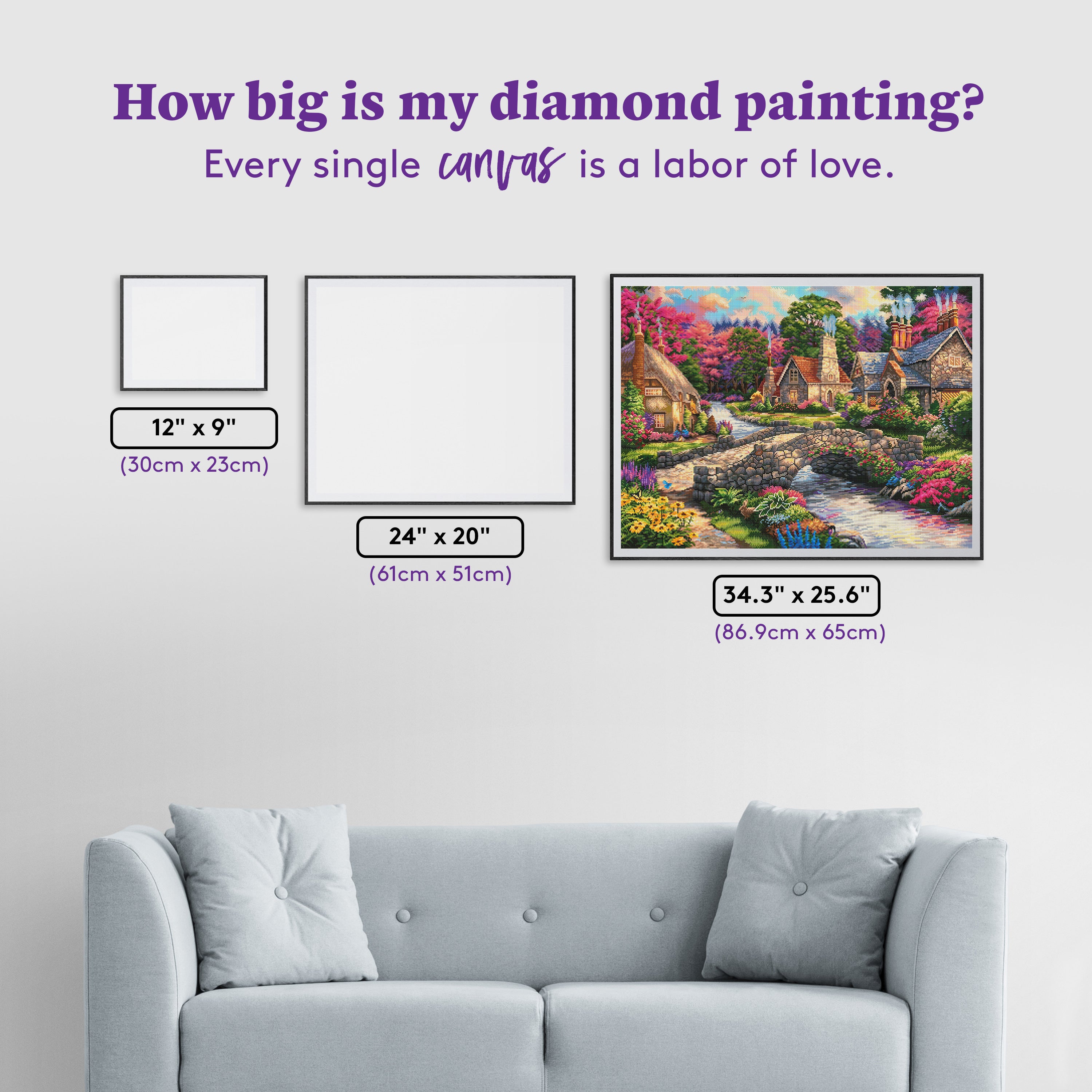 Storybook Cottages Diamond Painting Kit – Diamond Art Club