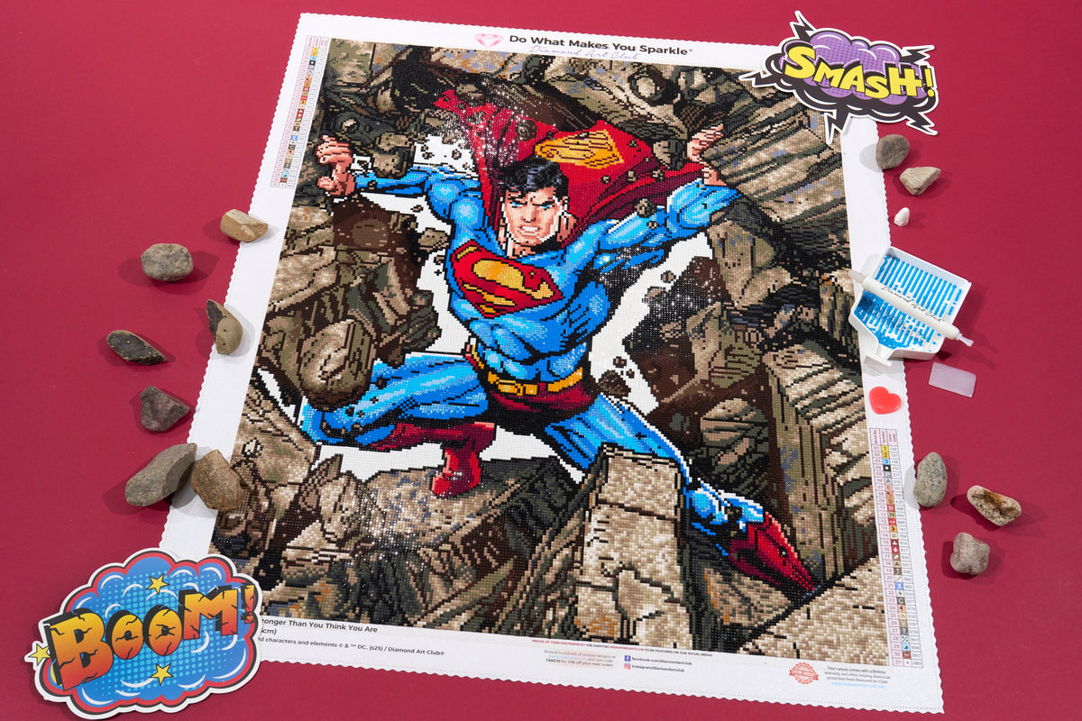 Diamond Painting Stronger Than You Think You Are 22" x 26" (56cm x 66cm) / Square With 31 Colors Including 3 ABs / 57,681