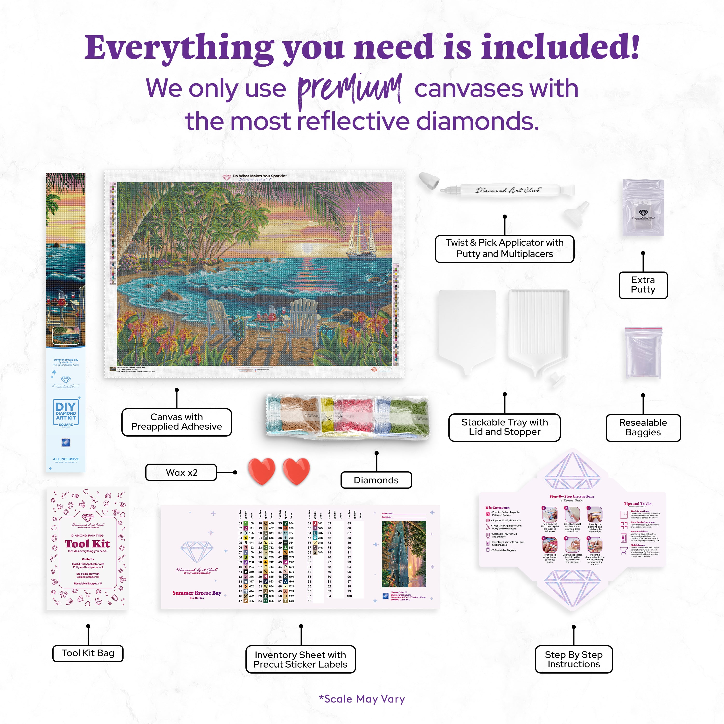 その他 DIY Diamond Art Kit Summer Breeze Bay Summer Breeze Bay – Diamond Art Club