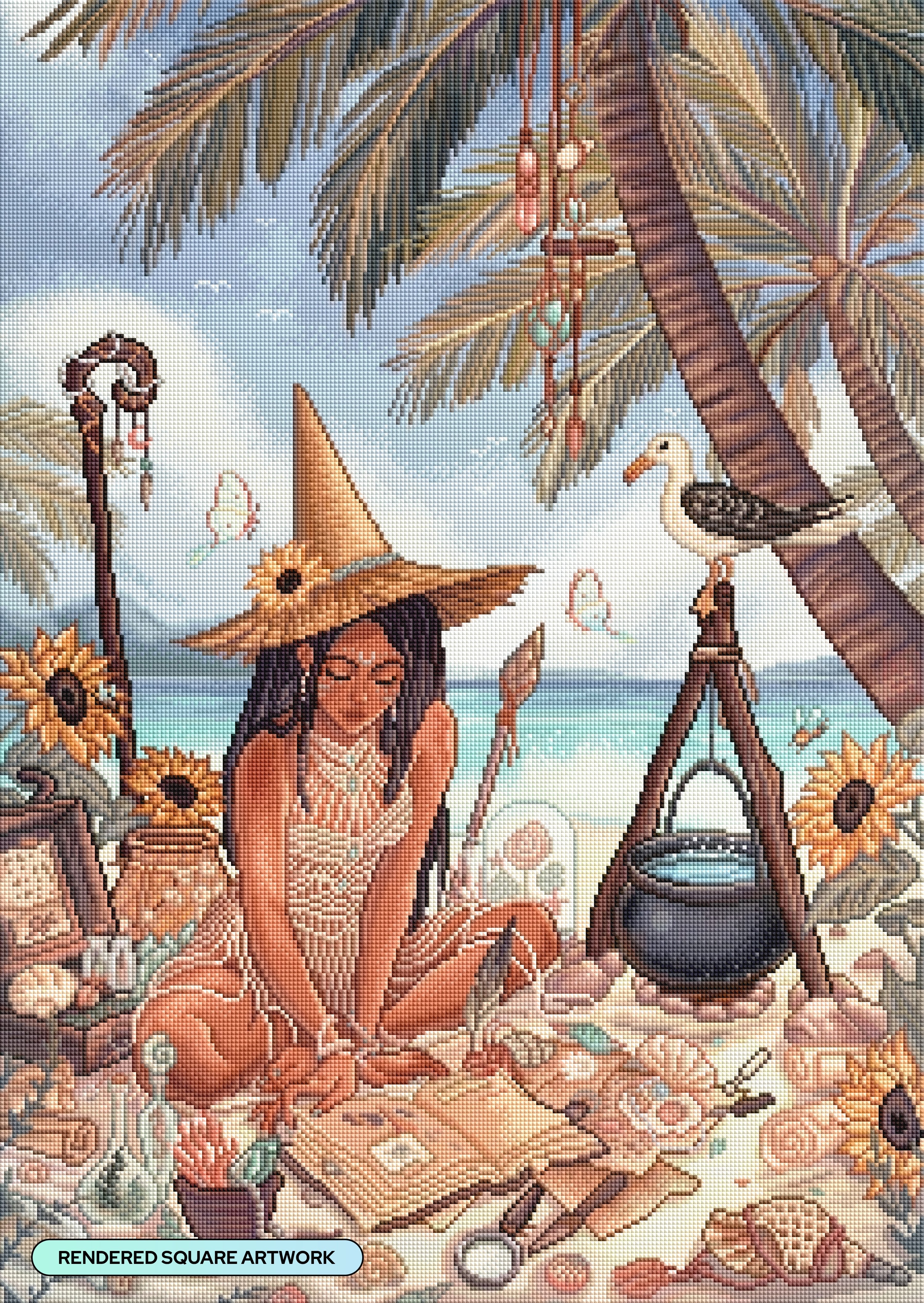 Summer Witch Diamond Painting Kit – Diamond Art Club