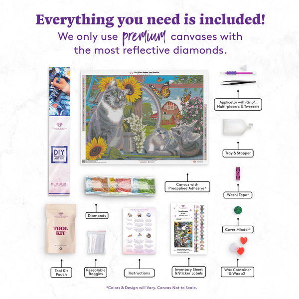 Sunflower Cats Diamond Art Club