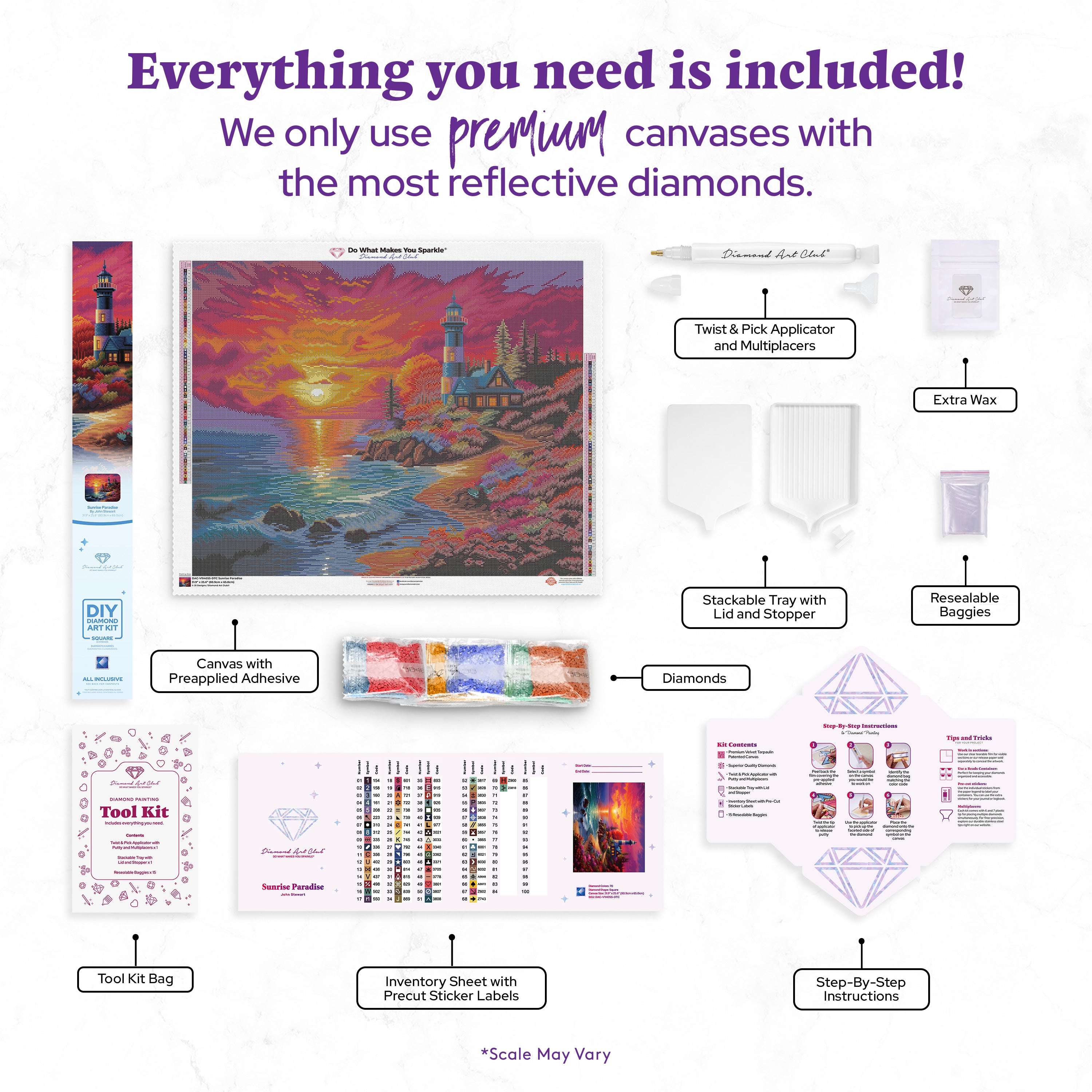 Sunrise Paradise Diamond Painting Kit – Diamond Art Club