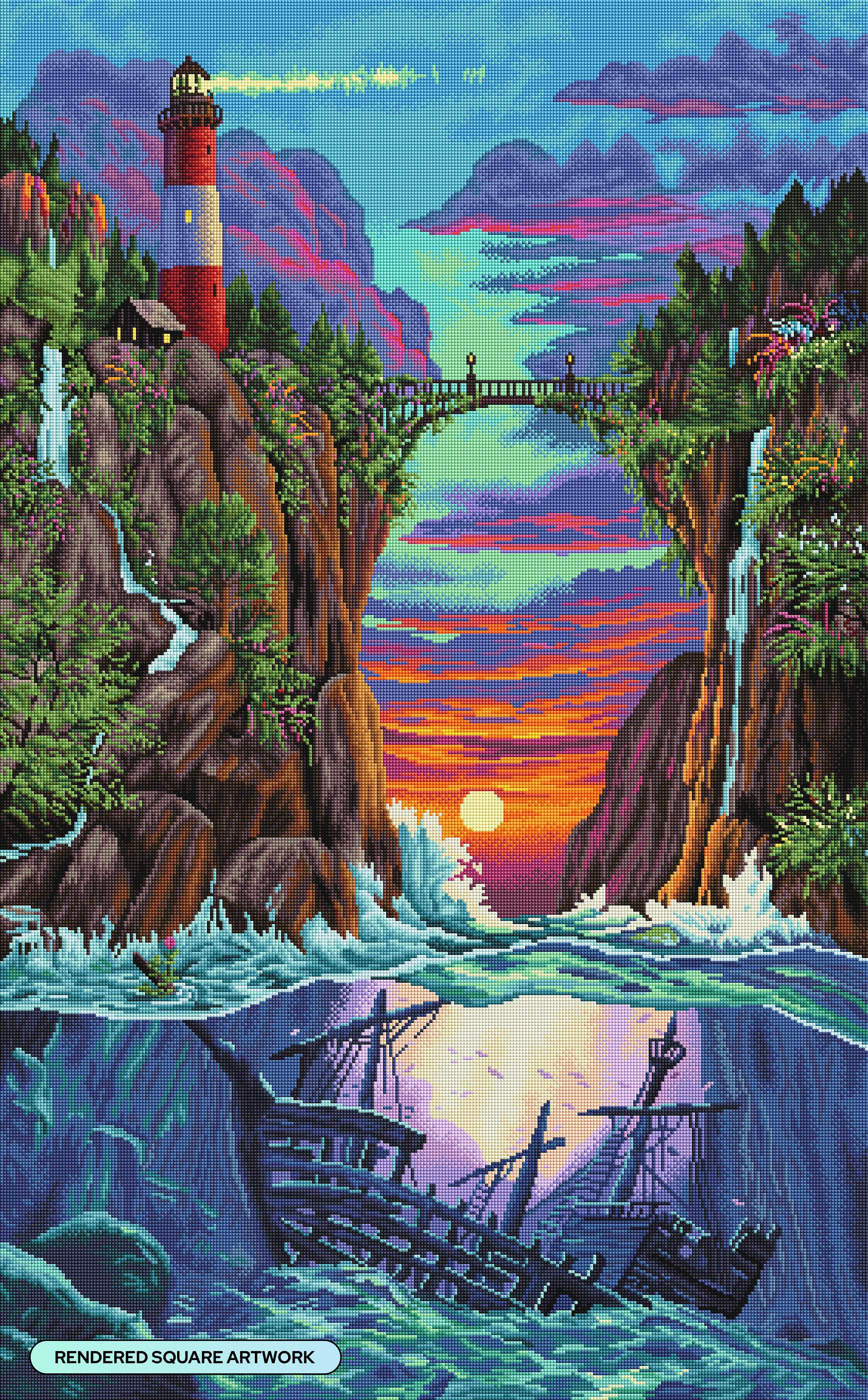 ダイヤモンドアートクラブDAC 色の極（風景画） ダイヤモンドアートクラブDAC 色の極（風景画） Diamond art