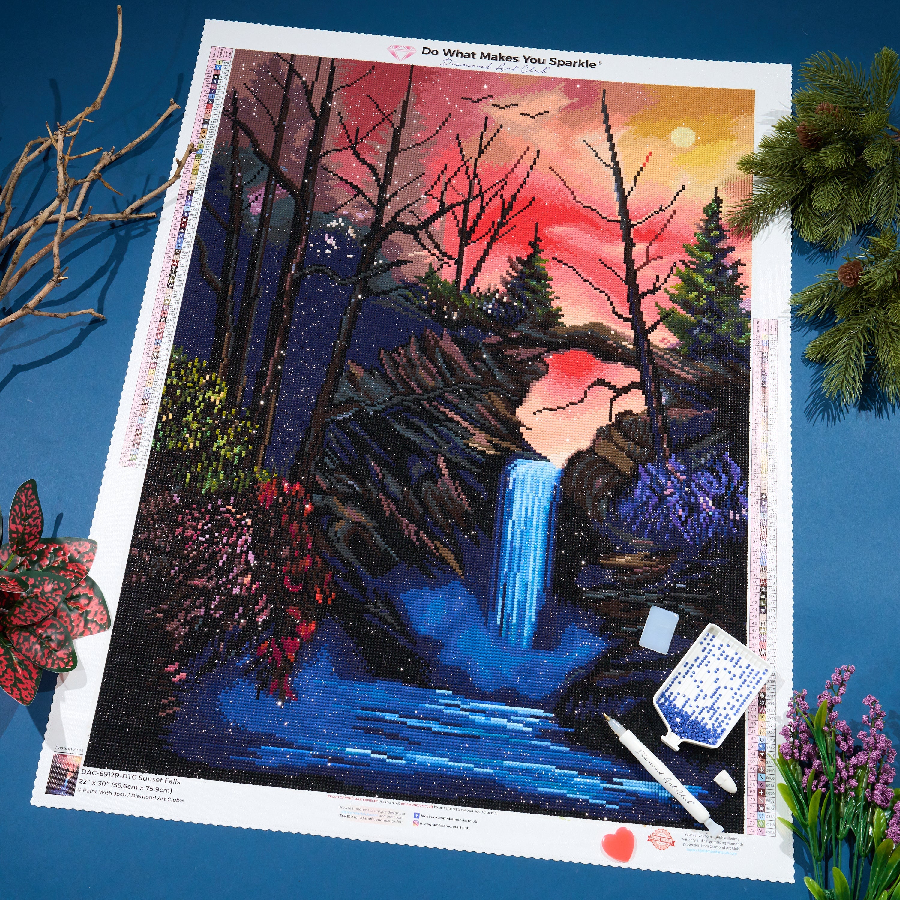 Sunset Falls – Diamond Art Club