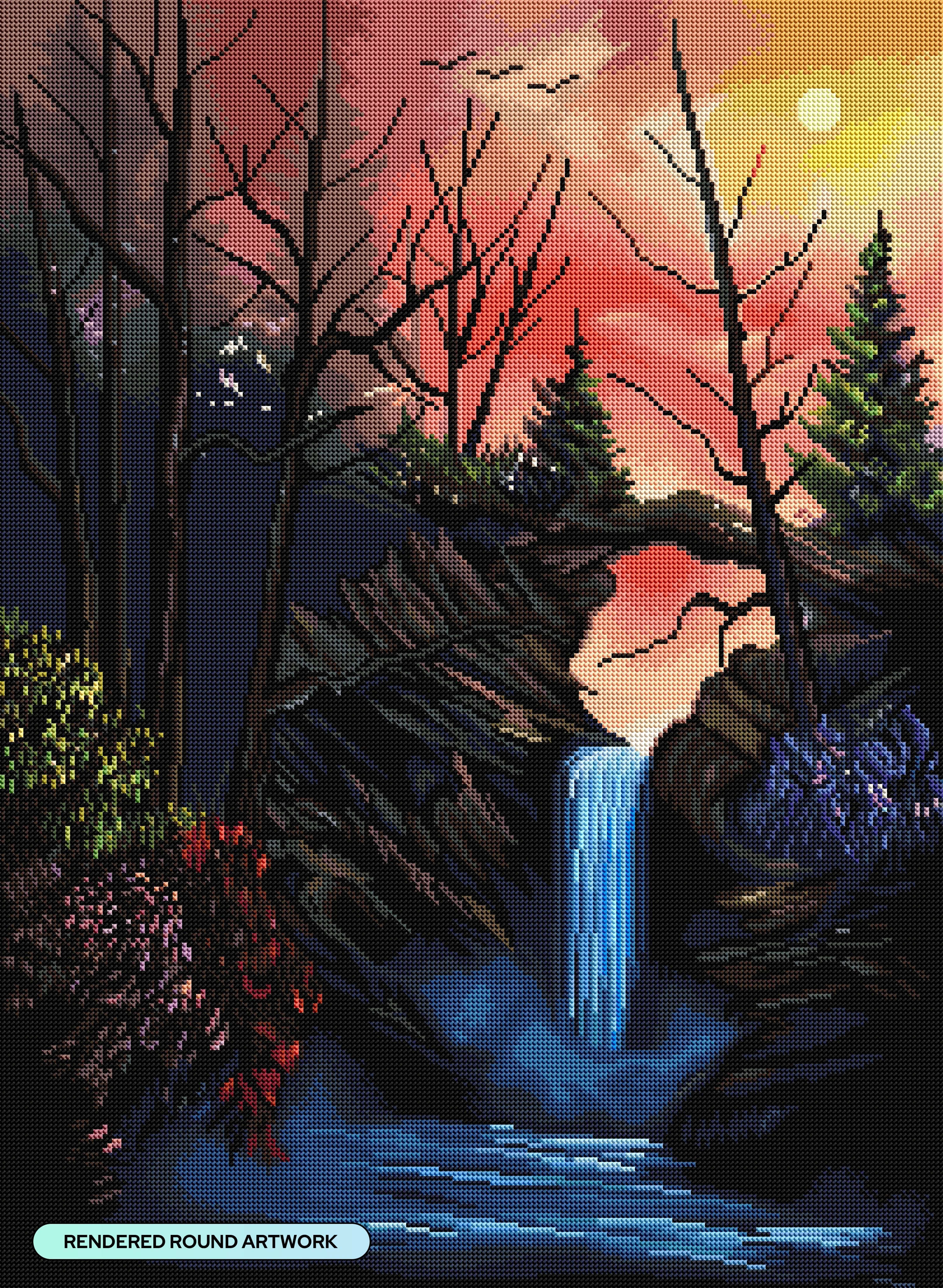 Sunset Falls – Diamond Art Club