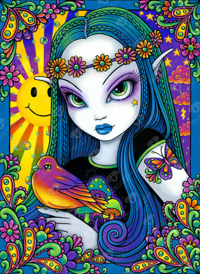 Diamond Painting Sunshine 22" x 30" (55.6cm x 76cm) / Round with 44 Colors including 2 ABs and 4 Fairy Dust Diamonds / 55,752