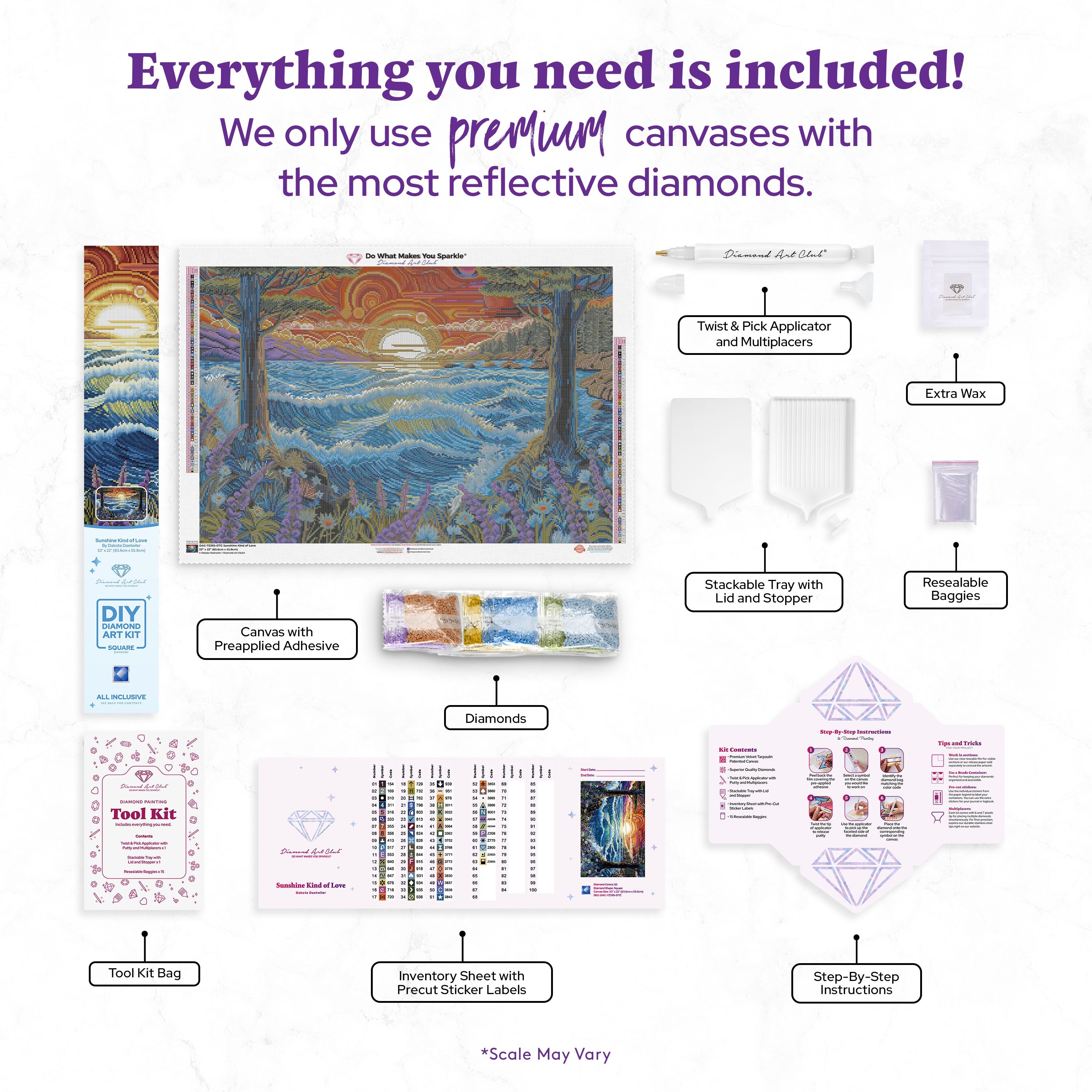 Sunshine Kind of Love ダイヤモンドアートキット | Diamond Art Club
