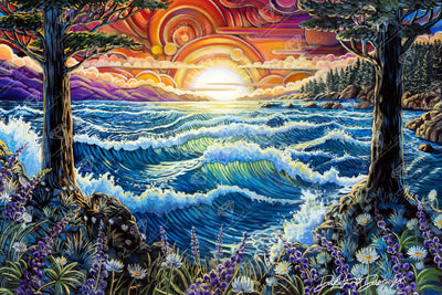 Diamond Painting Sunshine Kind of Love 33" x 22" (83.6cm x 55.8cm) / Square with 63 Colors including 2 ABs and 5 Fairy Dust Diamonds / 75,264