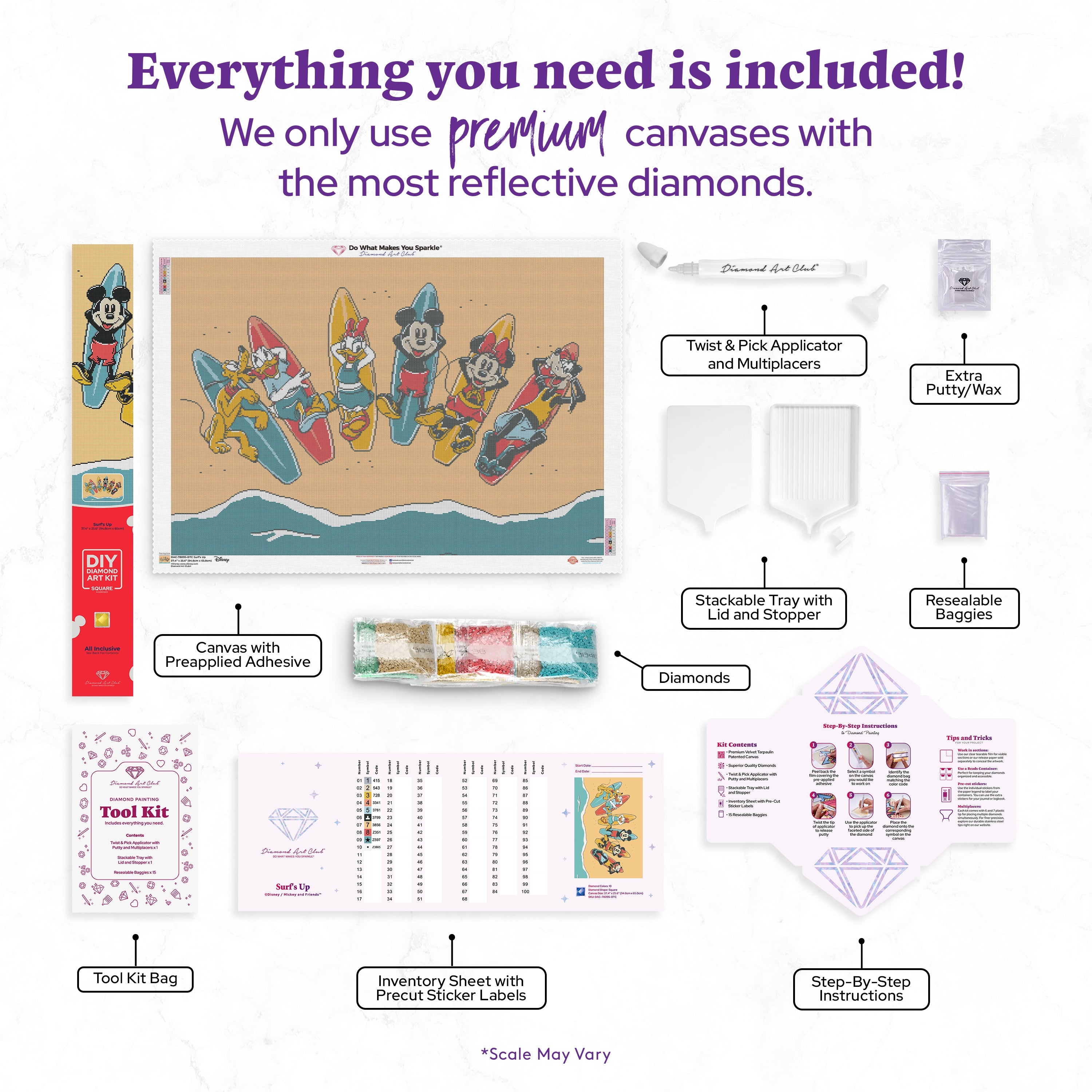 Surf's Up Diamond Painting Kit – Diamond Art Club