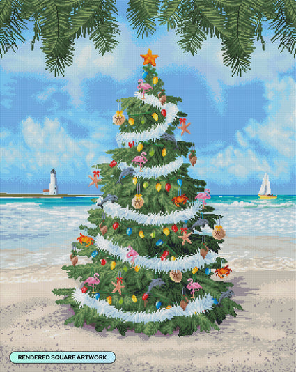 Diamond Painting Surfside Celebration 27.6" x 34.7" (69.9cm x 87.9cm) / Square with 73 Colors including 5 ABs and 3 Fairy Dust Diamonds / 99,193