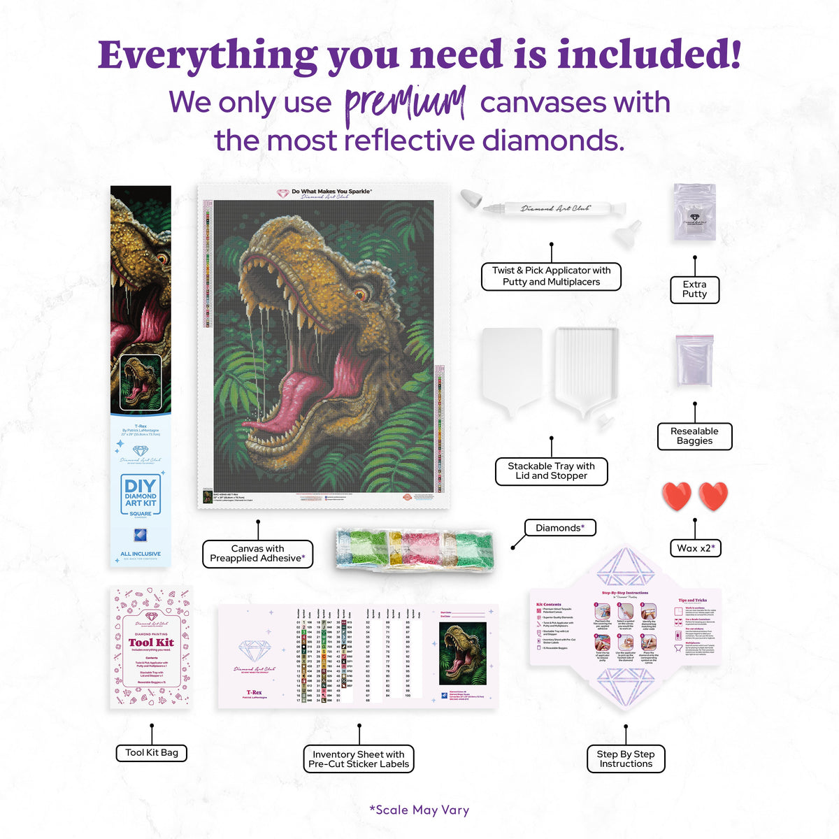 18 Stuks 5D Diamond Painting Dinosaurus – Stickerset Voor Kids & Volwassenen, Inclusief Gereedschap, 15x18 Cm