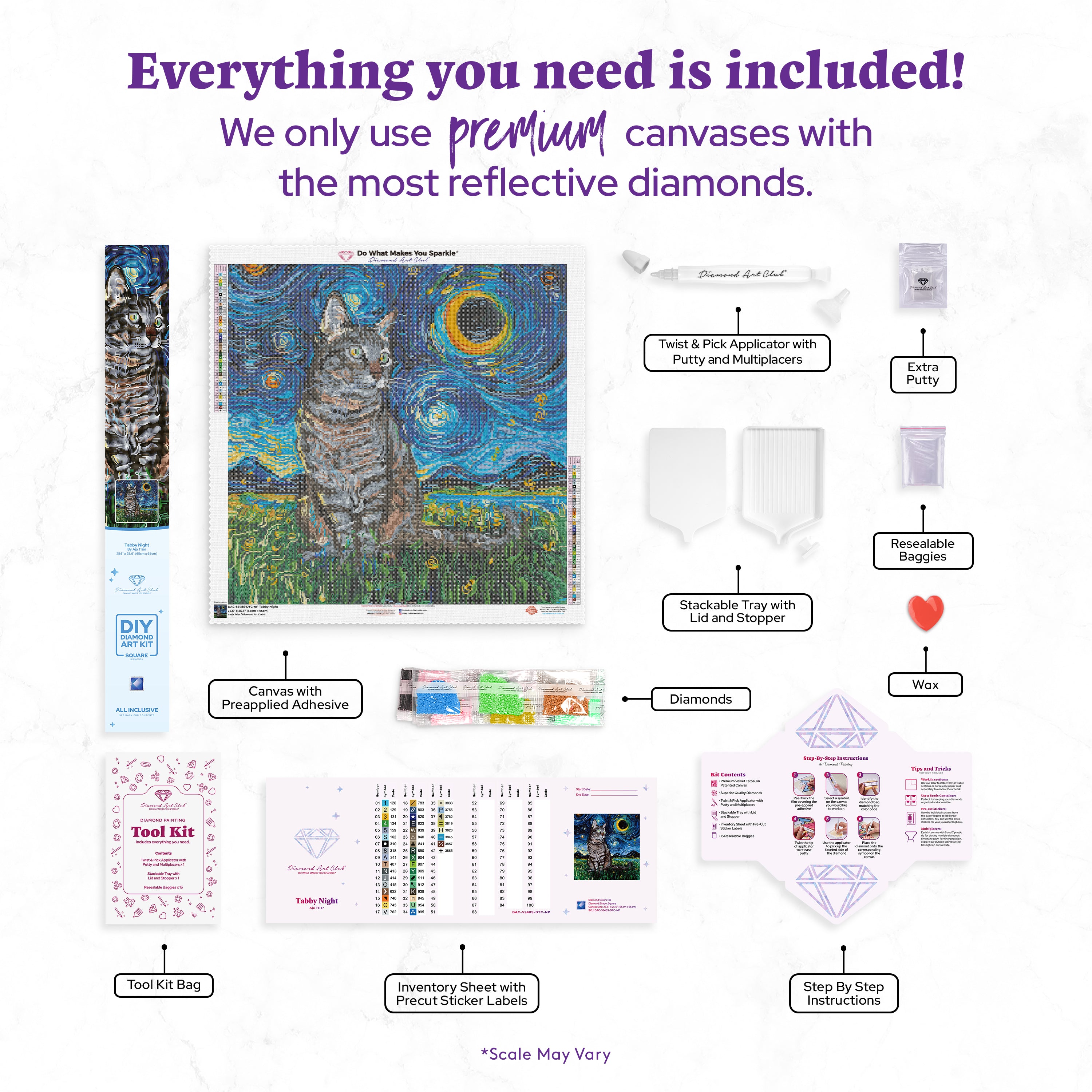Tabby Night – Diamond Art Club