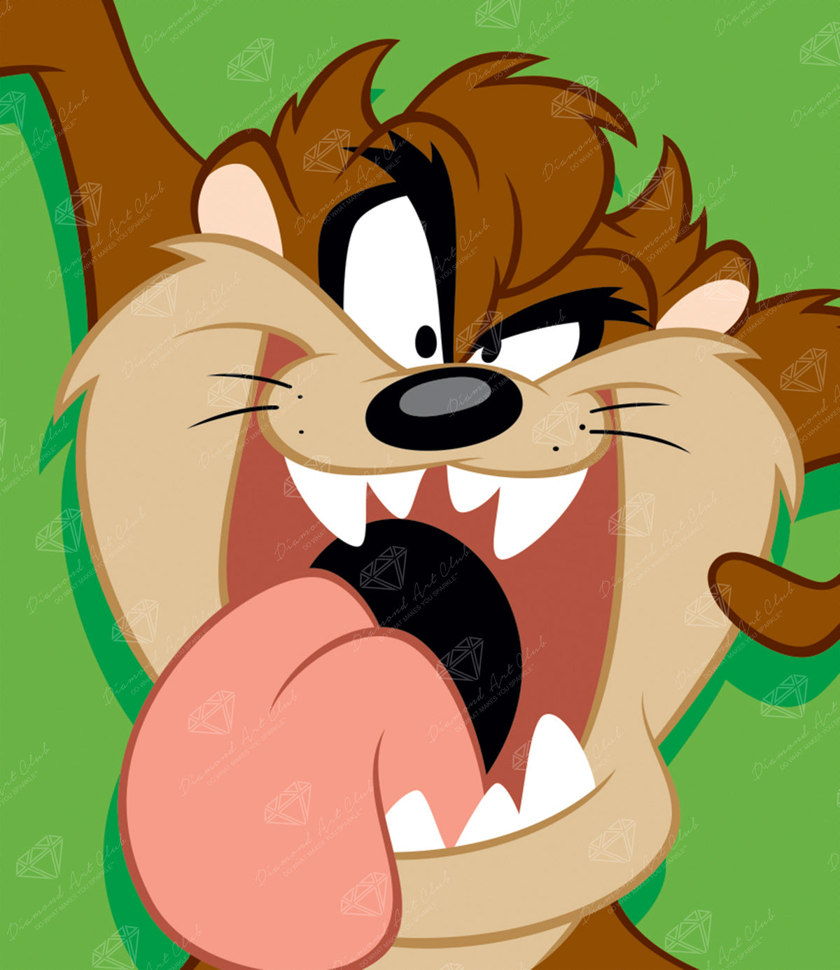 Diamond Painting Tasmanian Devil™ 13" x 15" (32.8cm x 37.8cm) / Round With 12 Colors Including 1 ABs / 15,795