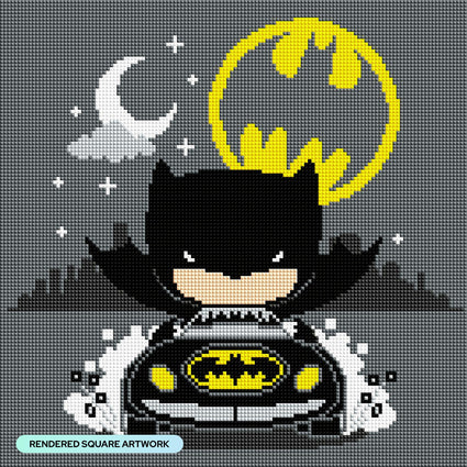 Diamond Painting The Bat-Signal™ Calls 13" x 13" (33cm x 33cm) / Square with 8 Colors including 2 ABs / 17,424