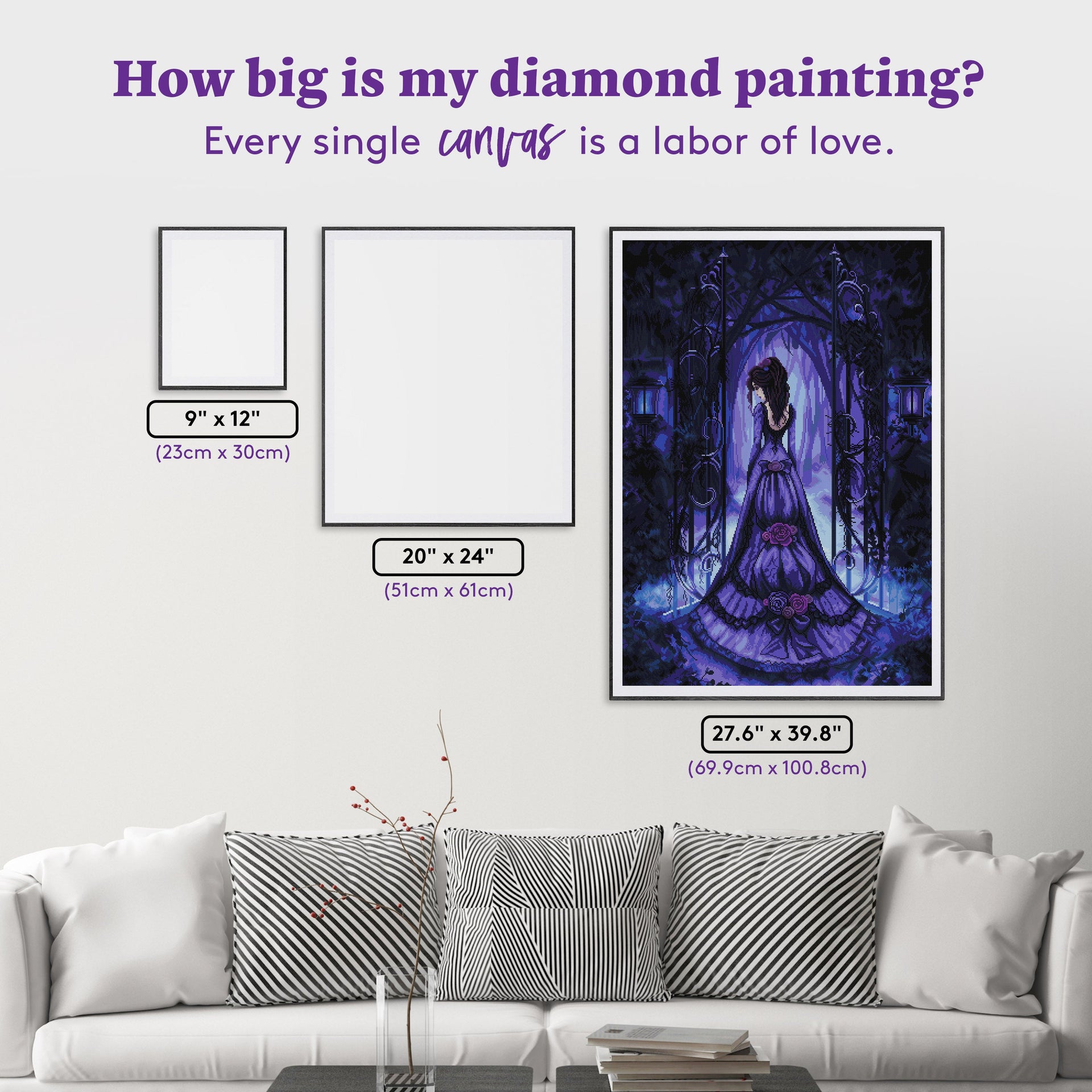 Diamond Painting The Beginning of the End 27.6" x 39.8" (69.9cm x 100.8cm) / Square with 34 Colors including 3 Fairy Dust Diamonds / 113,805