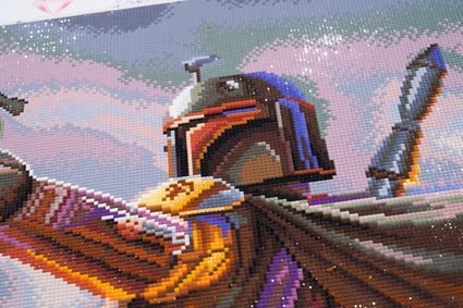 Diamond Painting The Bounty Hunter 25.6" x 28.7" (65cm x 72.9cm) / Square with 57 Colors including 2 ABs and 3 Fairy Dust Diamonds / 76,473