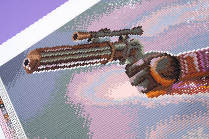 Diamond Painting The Bounty Hunter 25.6" x 28.7" (65cm x 72.9cm) / Square with 57 Colors including 2 ABs and 3 Fairy Dust Diamonds / 76,473