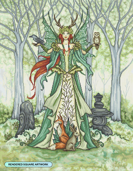 Diamond Painting The Caretaker 27.6" x 35.4" (70cm x 90cm) / Square with 54 Colors including 2 ABs and 4 Fairy Dust Diamonds / 101,441