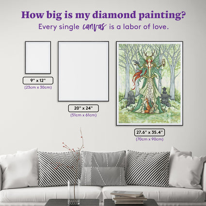 Diamond Painting The Caretaker 27.6" x 35.4" (70cm x 90cm) / Square with 54 Colors including 2 ABs and 4 Fairy Dust Diamonds / 101,441