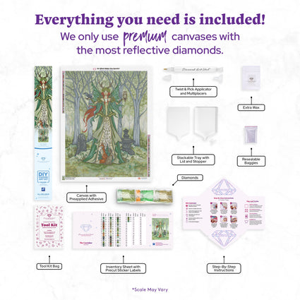 Diamond Painting The Caretaker 27.6" x 35.4" (70cm x 90cm) / Square with 54 Colors including 2 ABs and 4 Fairy Dust Diamonds / 101,441