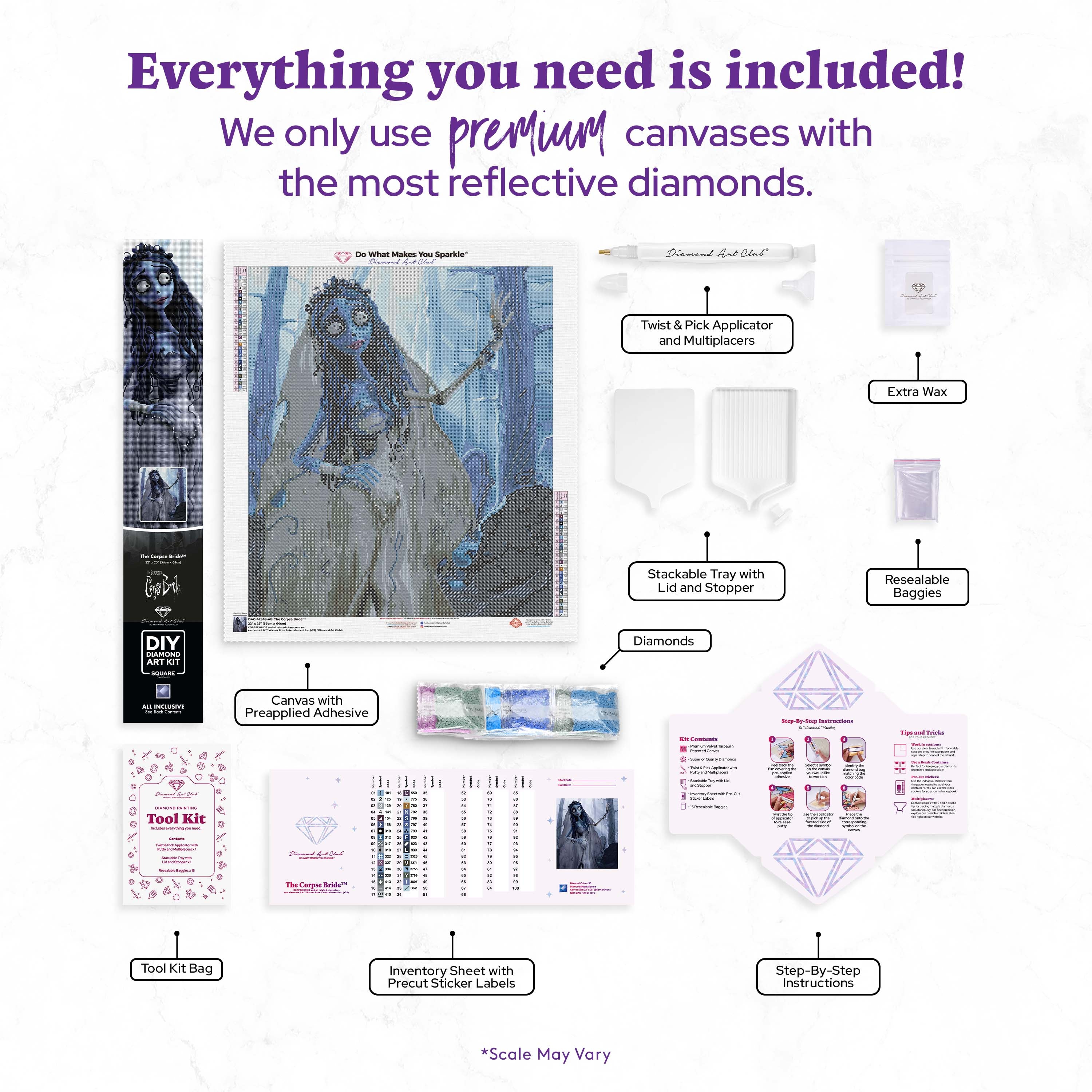 コープスブライド™』ダイヤモンドペインティングキット – Diamond Art Club