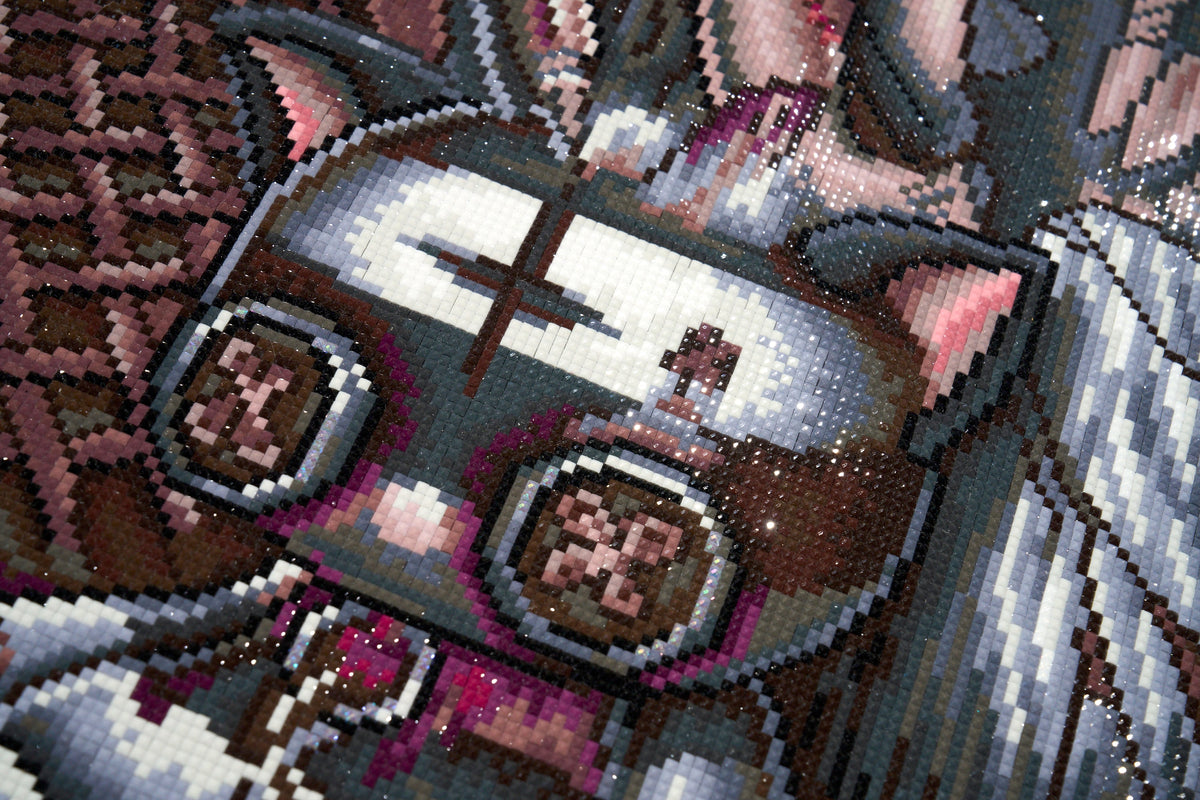 Diamond Painting The Devil Card 22" x 37" (55.8cm x 93.9cm) / Square with 30 Colors including 1 AB and 1 Fairy Dust Diamond / 84,448