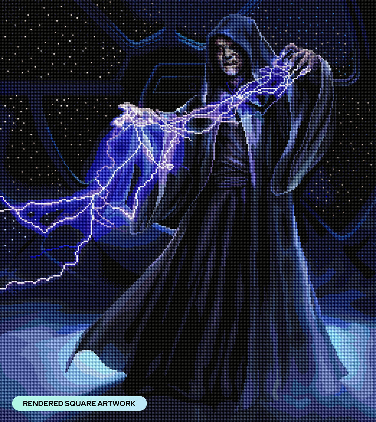 Diamond Painting The Emperor 25.6" x 28.7" (65cm x 72.9cm) / Square with 59 Colors including 1 Iridescent Diamond and 3 Fairy Dust Diamonds / 76,473