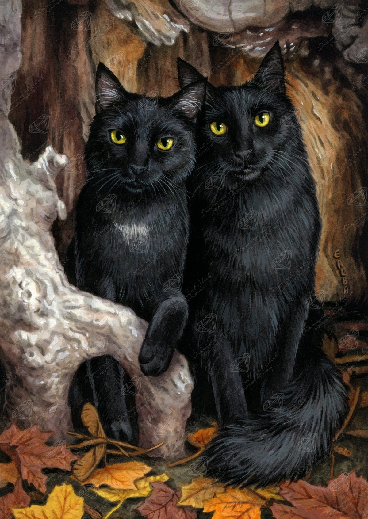 Diamond Painting The Familiars 22" x 31" (55.8cm x 78.7cm) / Square with 44 Colors including 2 ABs and 3 Fairy Dust Diamonds / 70,784