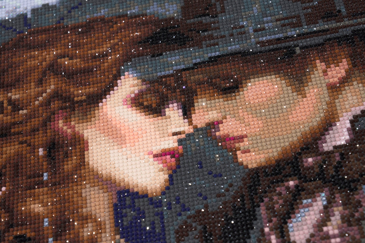 Diamond Painting The Farewell 29" x 22" (73.7cm x 55.6cm) / Round with 47 Colors including 1 AB and 3 Fairy Dust Diamonds / 54,136