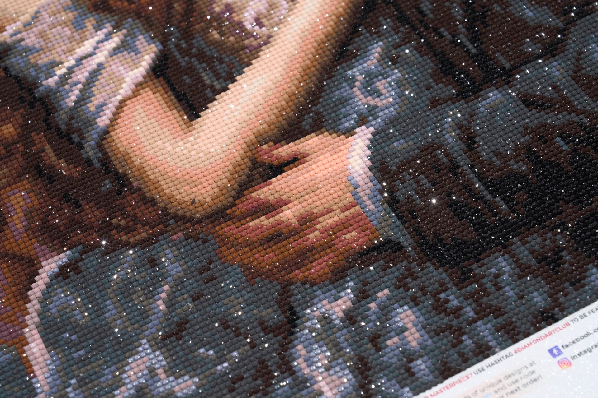 Diamond Painting The Farewell 29" x 22" (73.7cm x 55.6cm) / Round with 47 Colors including 1 AB and 3 Fairy Dust Diamonds / 54,136