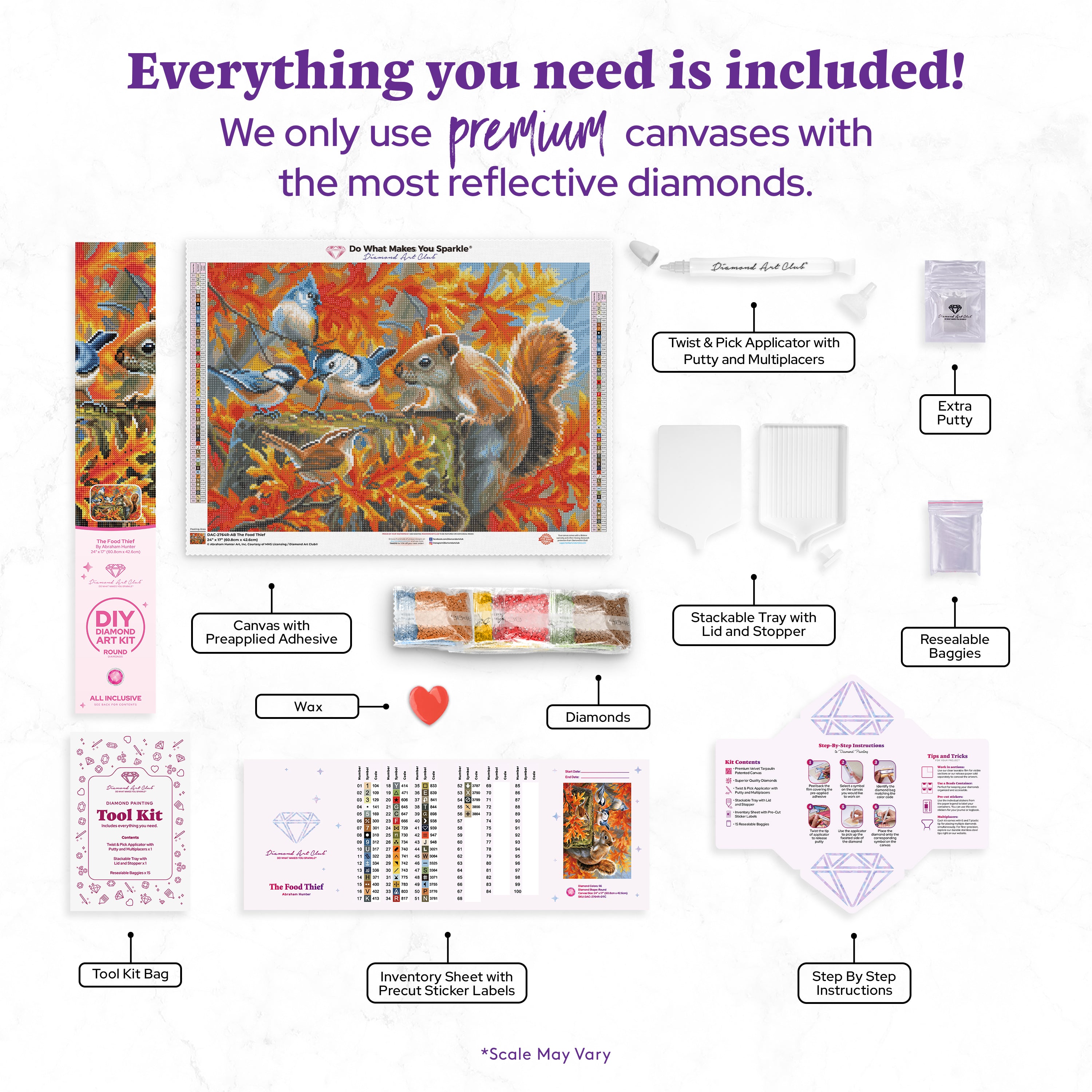 The Food Thief Diamond Painting Kit – Diamond Art Club
