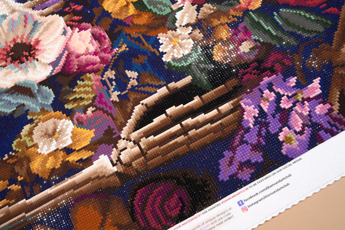 Diamond Painting The Garden of Forever 25.6" x 31.5" (65cm x 79.9cm) / Square with 54 Colors including 1 AB and 5 Fairy Dust Diamonds / 83,781