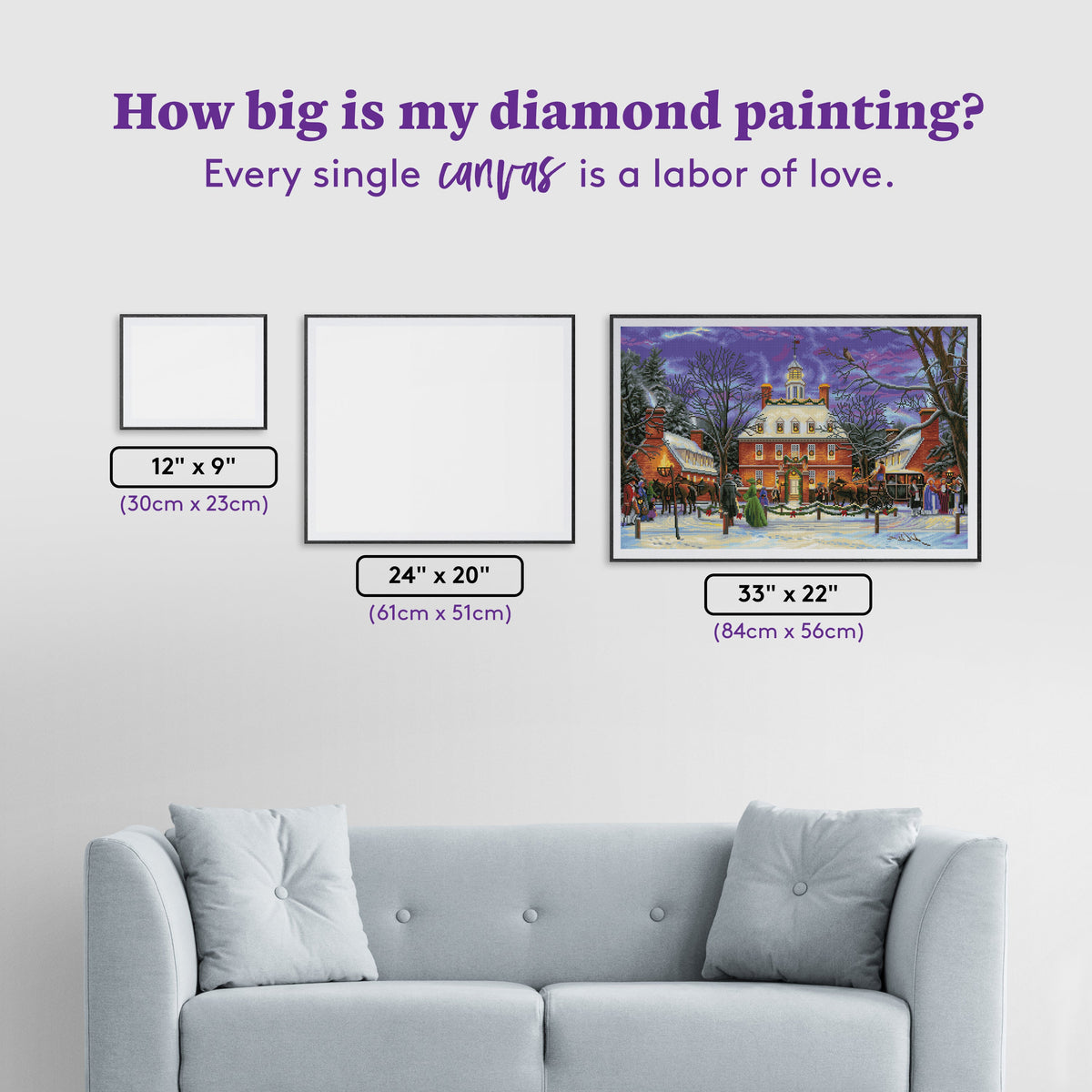 Diamond Painting The Governor's Party 33" x 22″ (84cm x 56cm) / Square with 50 Colors including 2 ABs / 73,704