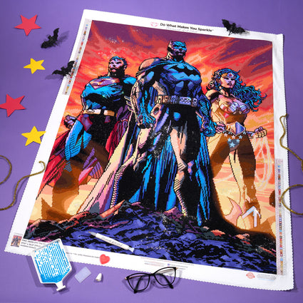 Diamond Painting The Great Triumvirate 27.6" x 35.0″ (70cm x 89cm) / Square with 54 Colors including 3 ABs / 97,781