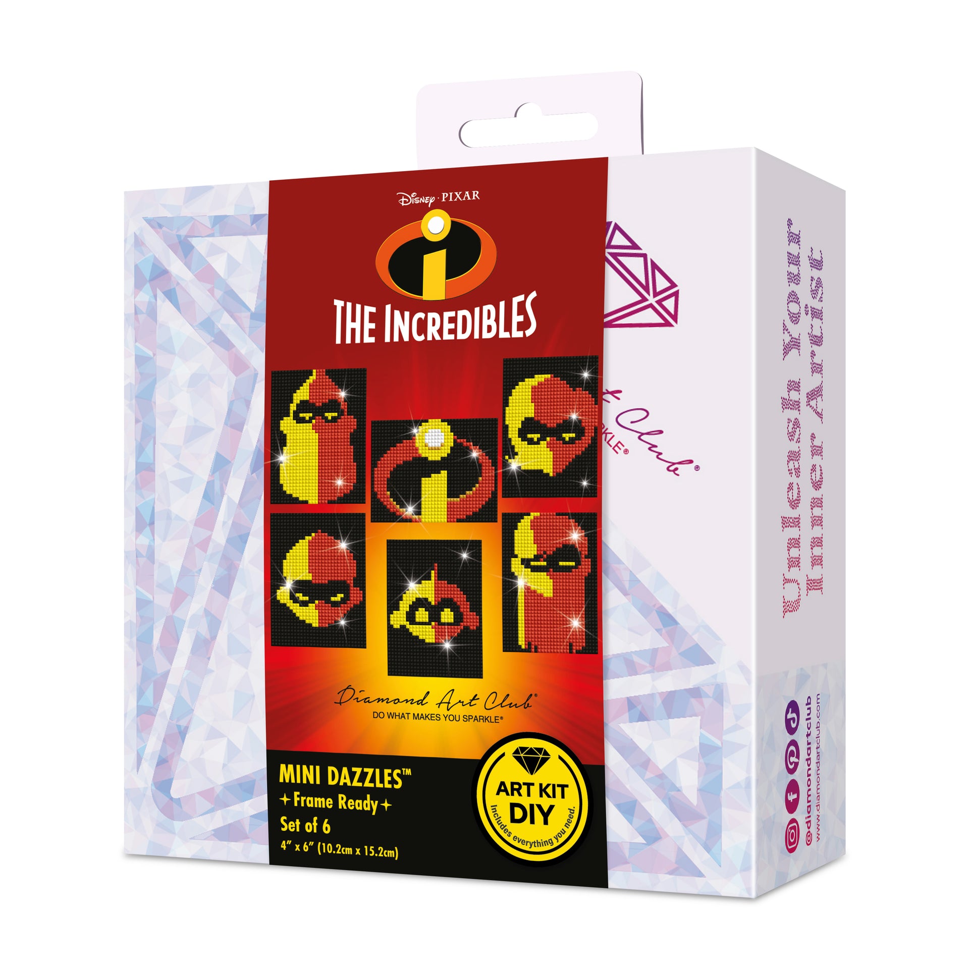 Diamond Painting The Incredibles™ - Mini Dazzles™ 4" x 6" (10.2cm x 15.2cm) / Square With 5 Colors Including 5 Fairy Dust Diamonds / 7,200