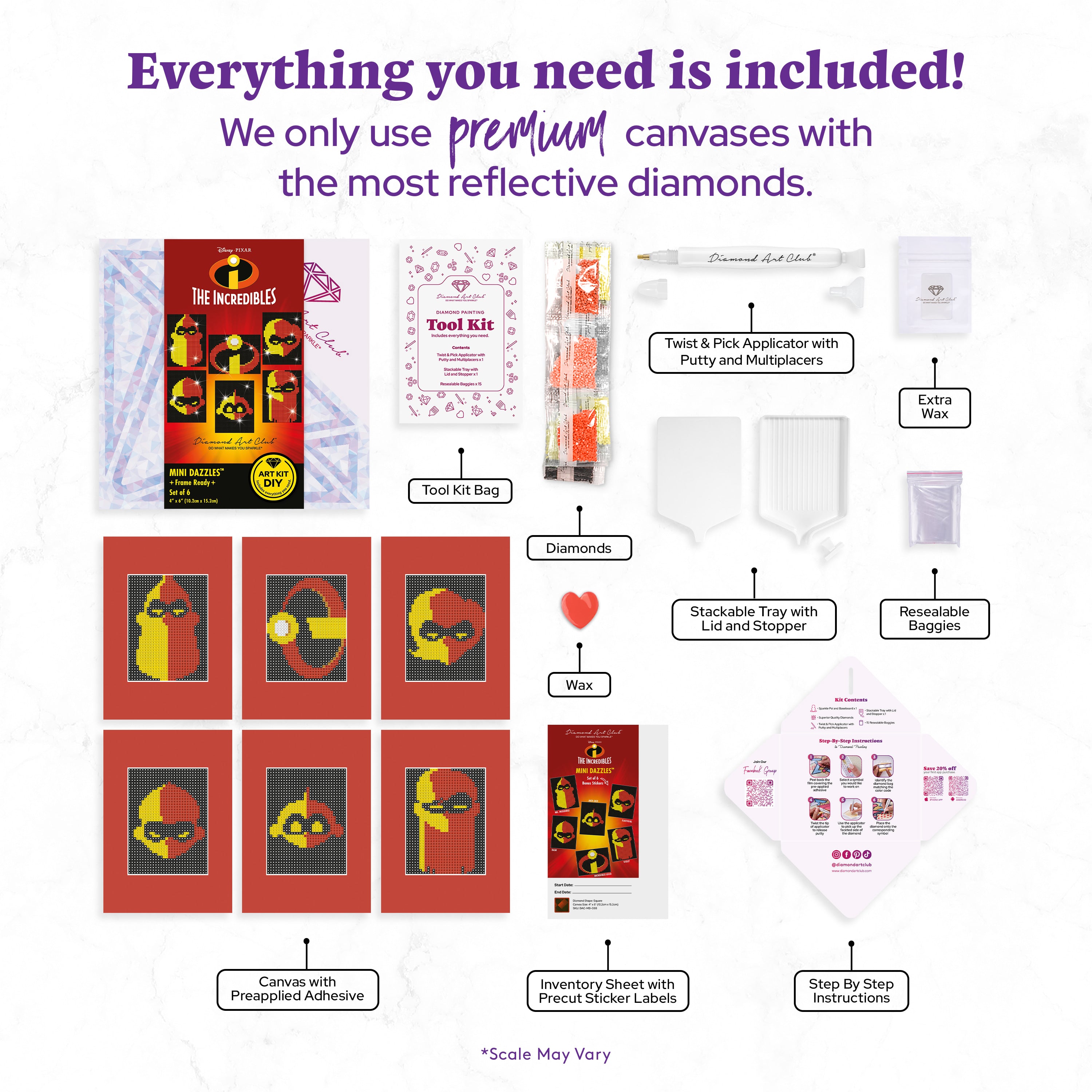 The Incredibles™ - Mini Dazzles™ – Diamond Art Club