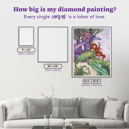 Diamond Painting The Journey 27.6" x 35.8" (69.9cm x 90.9cm) / Square with 85 Colors including 4 ABs and 4 Fairy Dust Diamonds / 102,565