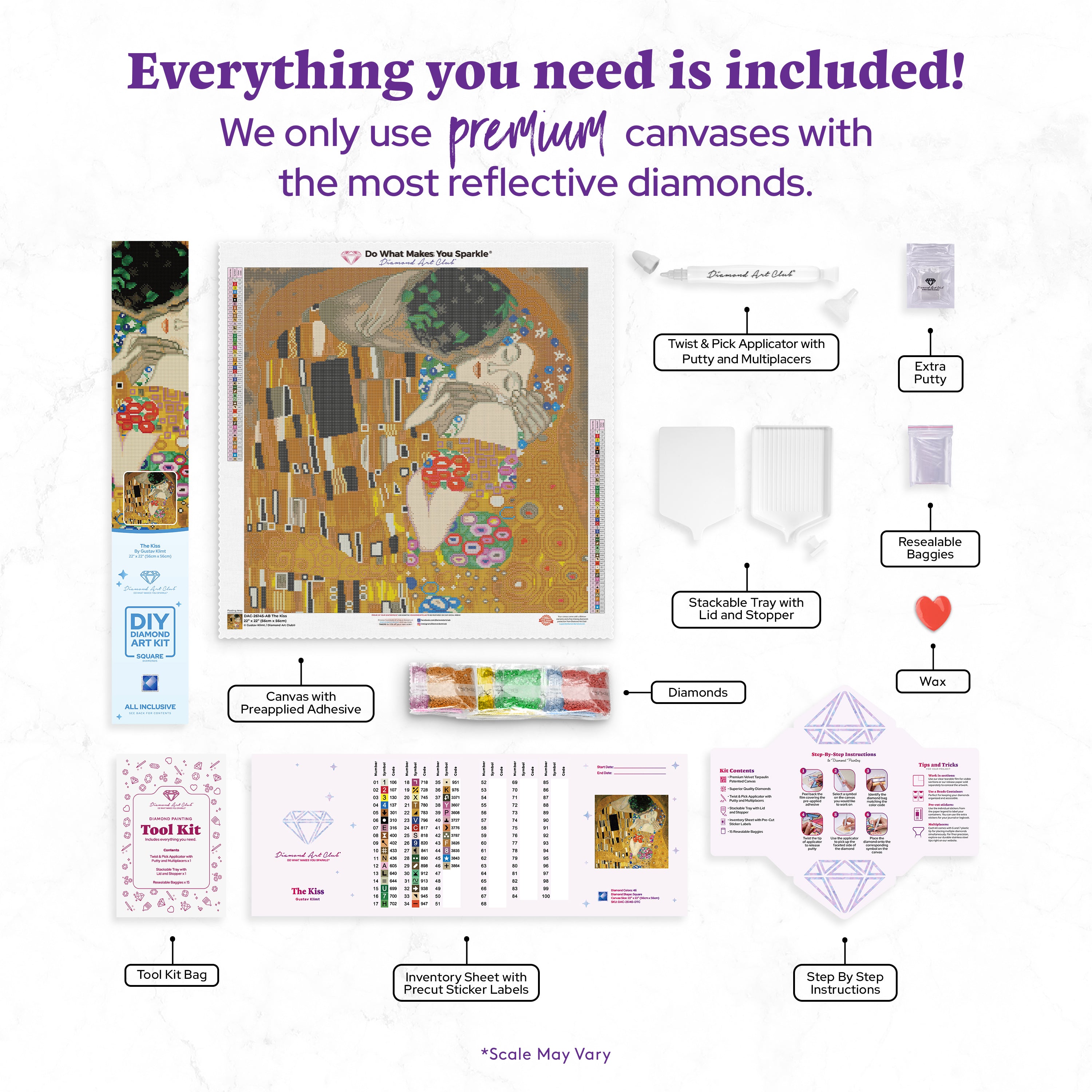 The Kiss Diamond Painting Kit – Diamond Art Club