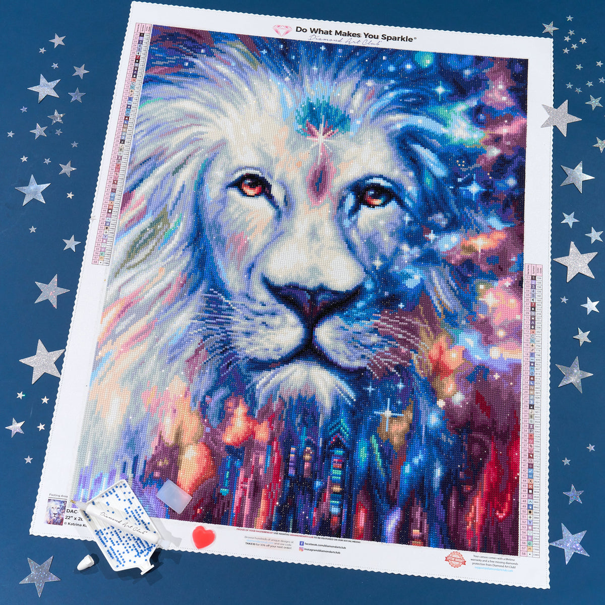 Diamond Painting The Messenger 22" x 28" (55.6cm x 70.7cm) / Round with 58 Colors including 1 AB and 4 Fairy Dust Diamonds / 51,914