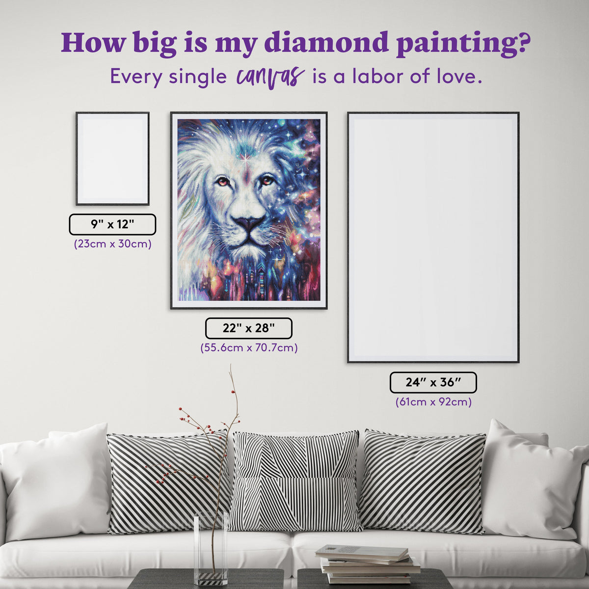 Diamond Painting The Messenger 22" x 28" (55.6cm x 70.7cm) / Round with 58 Colors including 1 AB and 4 Fairy Dust Diamonds / 51,914