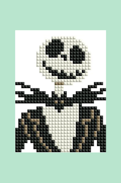 Diamond Painting The Nightmare Before Christmas - Mini Dazzles™ 4" x 6" (10.2cm x 15.2cm) / Square With 8 Colors Including 8 Fairy Dust Diamonds / 4,339
