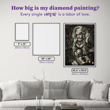 Diamond Painting The Oracle of the Forest 25.6" x 35.8" (65cm x 90.8cm) / Square with 37 Colors including 1 AB and 3 Fairy Dust Diamonds / 95,265