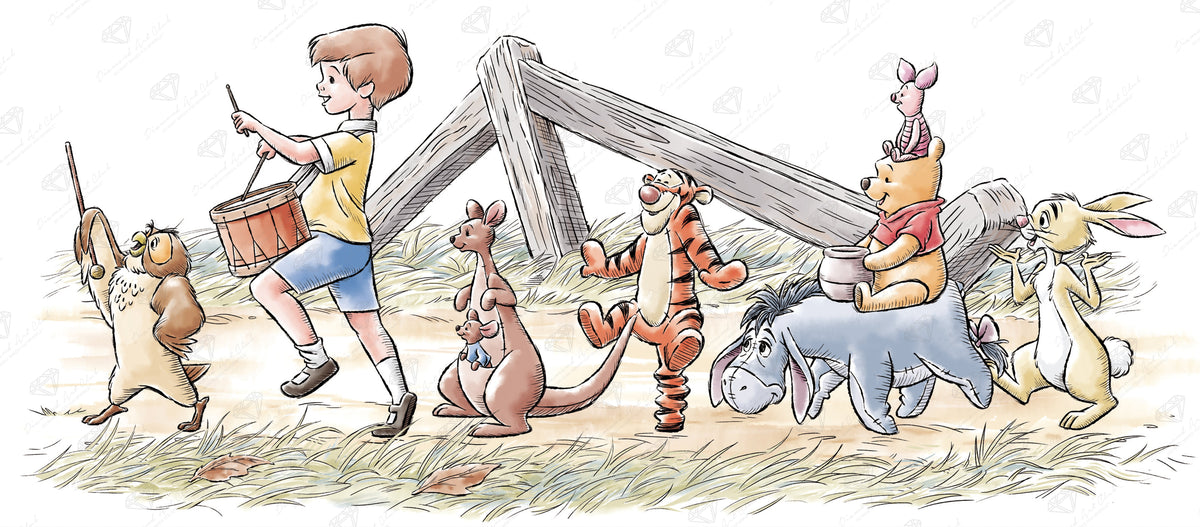 Diamond Painting The Parade 50" x 22" (127cm x 55.88cm) / Square with 76 Colors including 2 Fairy Dust Diamonds / 114,240