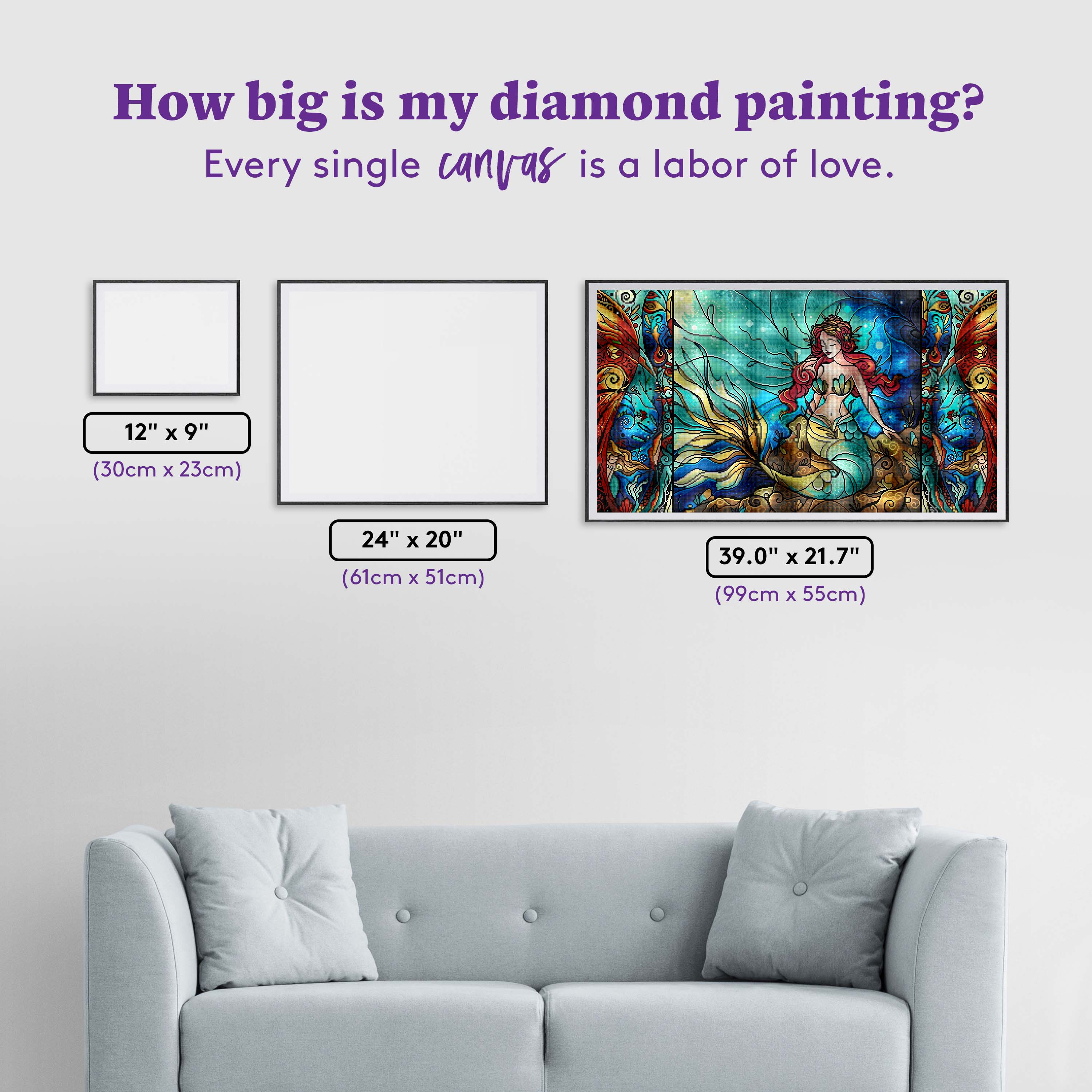 The Serene Siren Triptych – Diamond Art Club